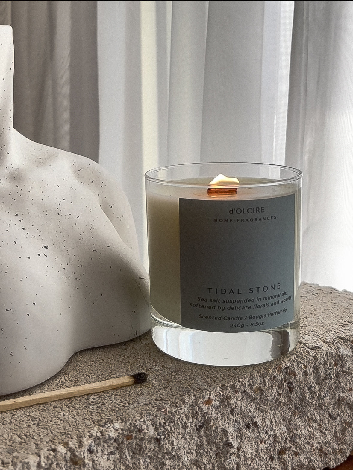 Tidal Stone Candle